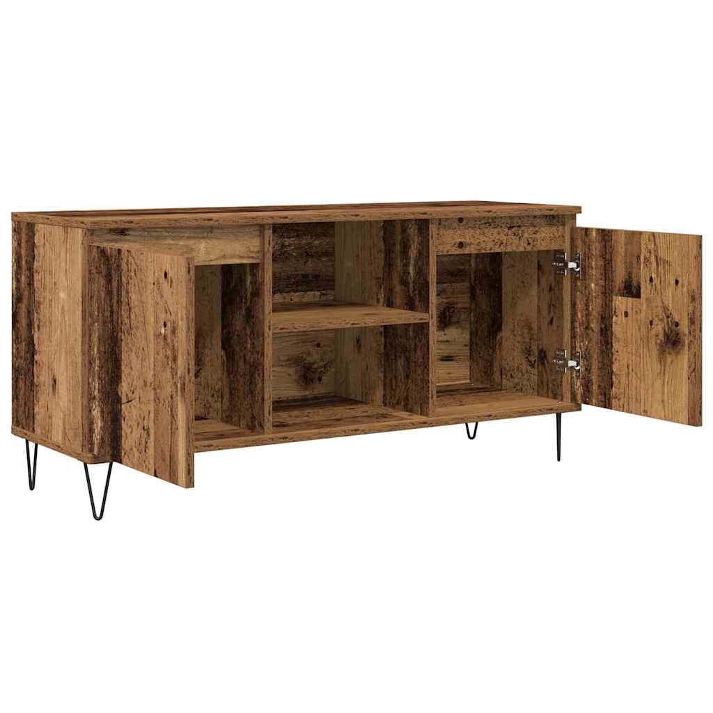 Televizní Skříň 104 X 35 X 50 Cm Staré Dřevo Kompozitní Dřevo