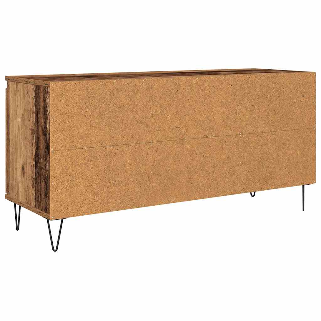 Televizní Skříň 104 X 35 X 50 Cm Staré Dřevo Kompozitní Dřevo