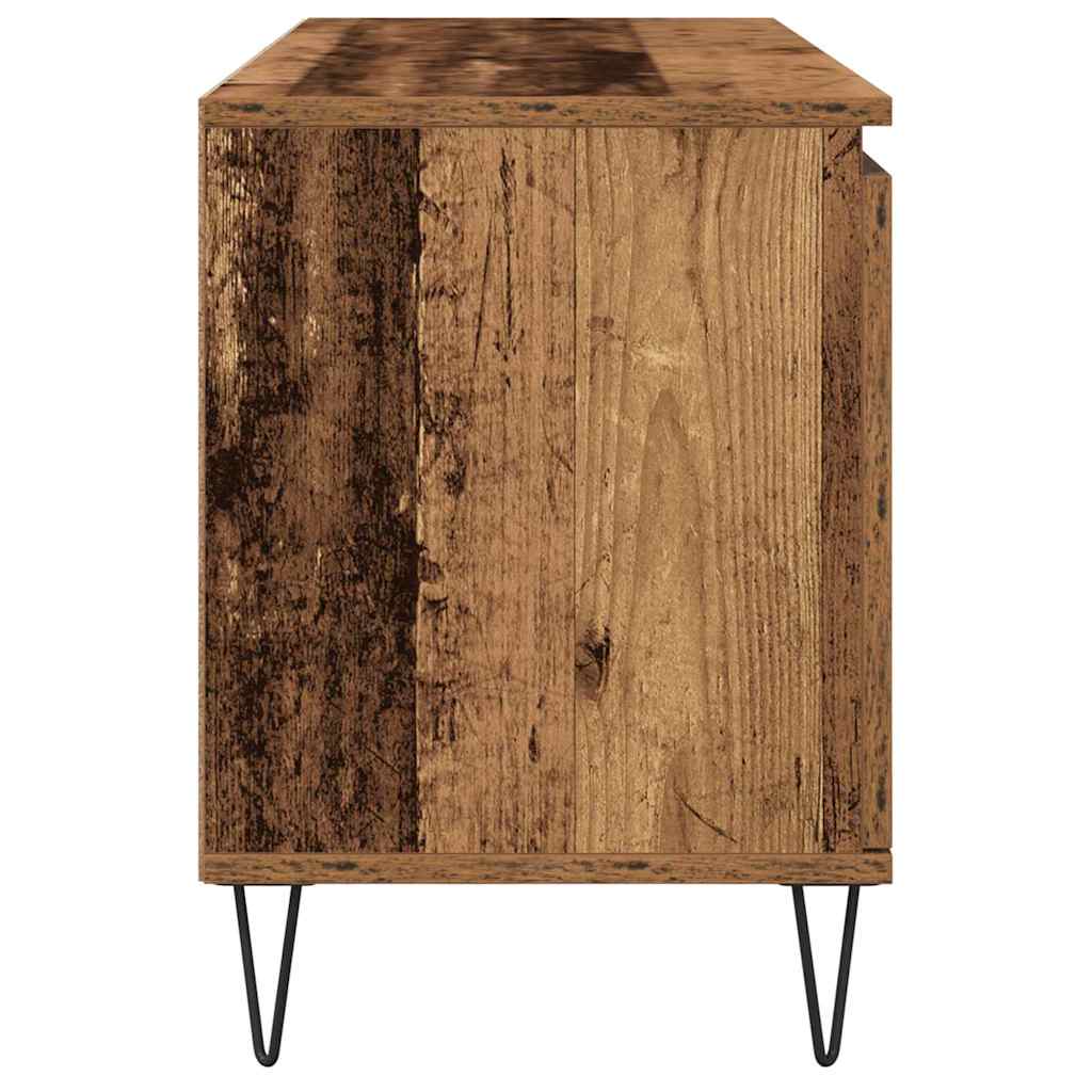Televizní Skříň 104 X 35 X 50 Cm Staré Dřevo Kompozitní Dřevo
