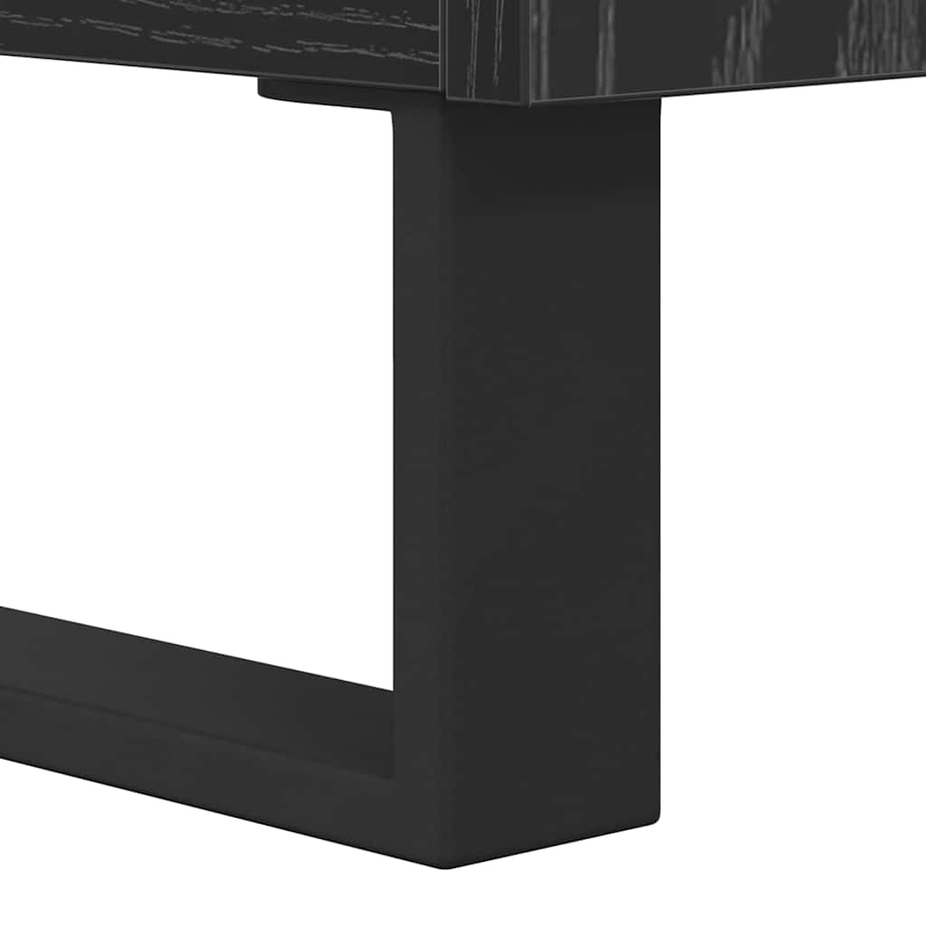 Televizní Skříň 104 X 35 X 50 Cm Černý Dub Kompozitní Dřevo