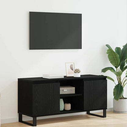 Televizní Skříň 104 X 35 X 50 Cm Černý Dub Kompozitní Dřevo