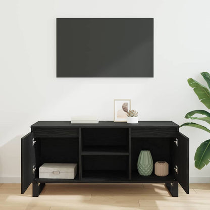 Televizní Skříň 104 X 35 X 50 Cm Černý Dub Kompozitní Dřevo