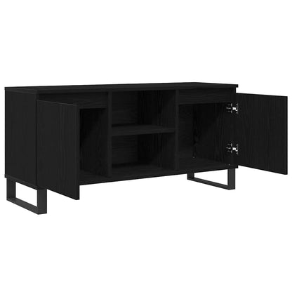 Televizní Skříň 104 X 35 X 50 Cm Černý Dub Kompozitní Dřevo