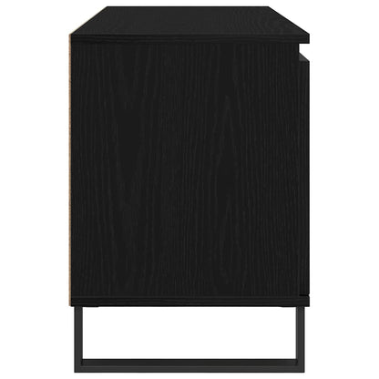 Televizní Skříň 104 X 35 X 50 Cm Černý Dub Kompozitní Dřevo