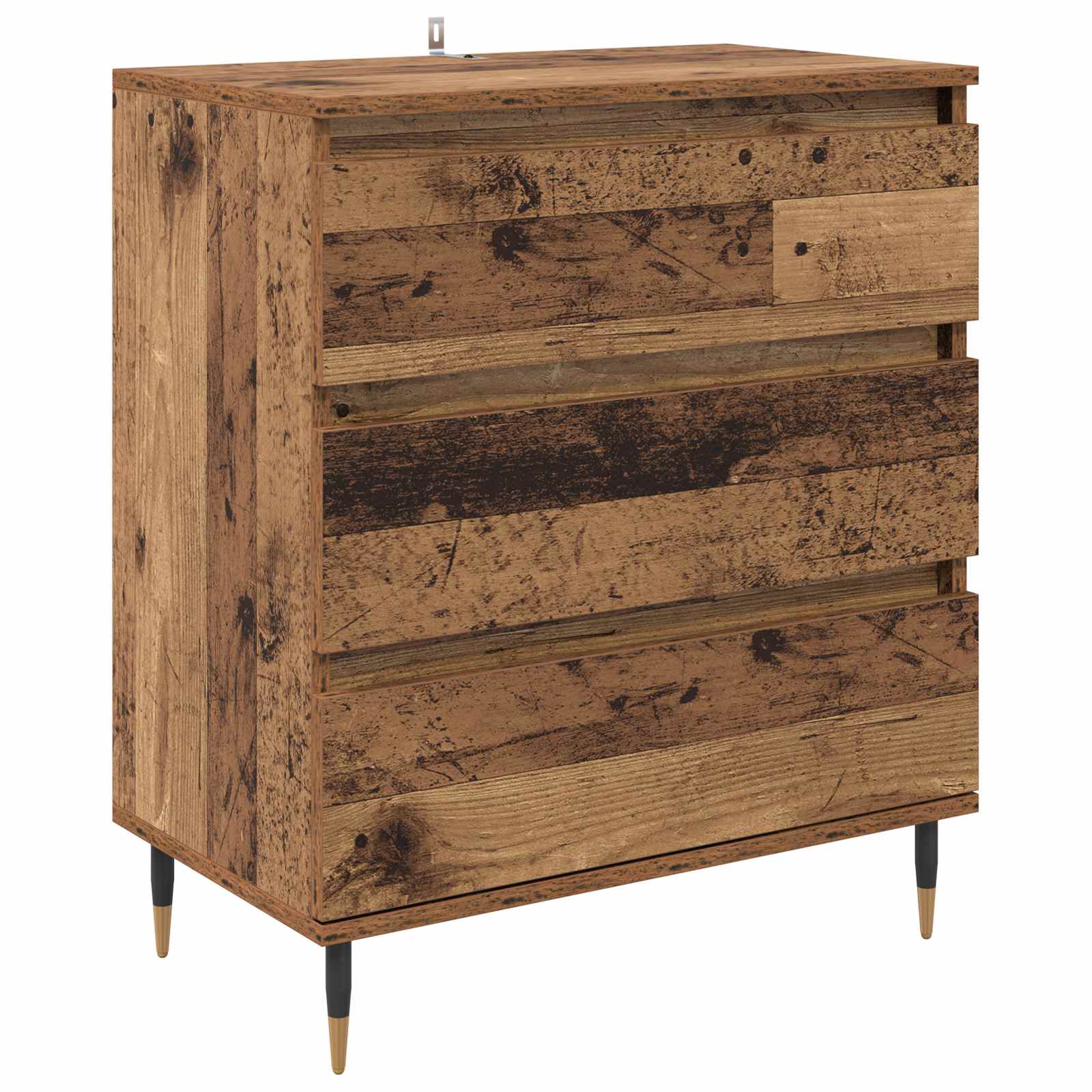 Servírovací Skříň Staré Dřevo 60 X 35 X 70 Cm Kompozitní Dřevo