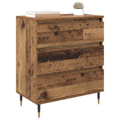Servírovací Skříň Staré Dřevo 60 X 35 X 70 Cm Kompozitní Dřevo