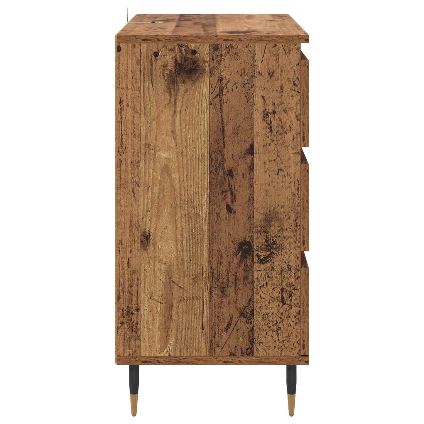 Servírovací Skříň Staré Dřevo 60 X 35 X 70 Cm Kompozitní Dřevo