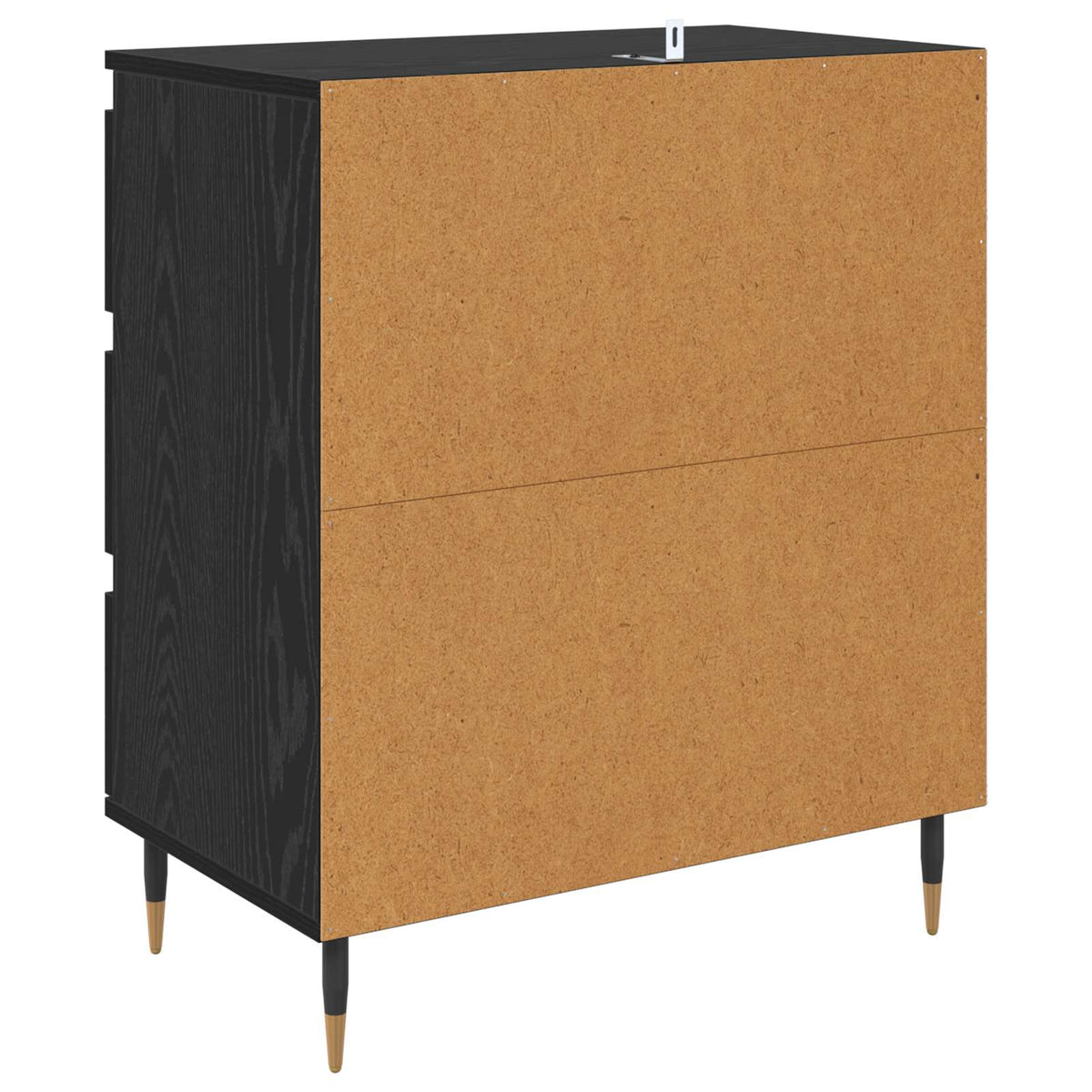 Servírovací Skříň Černý Dub 60 X 35 X 70 Cm Kompozitní Dřevo