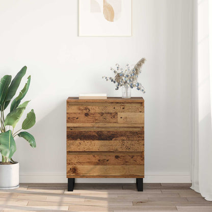 Servírovací Skříň Staré Dřevo 60 X 35 X 70 Cm Kompozitní Dřevo