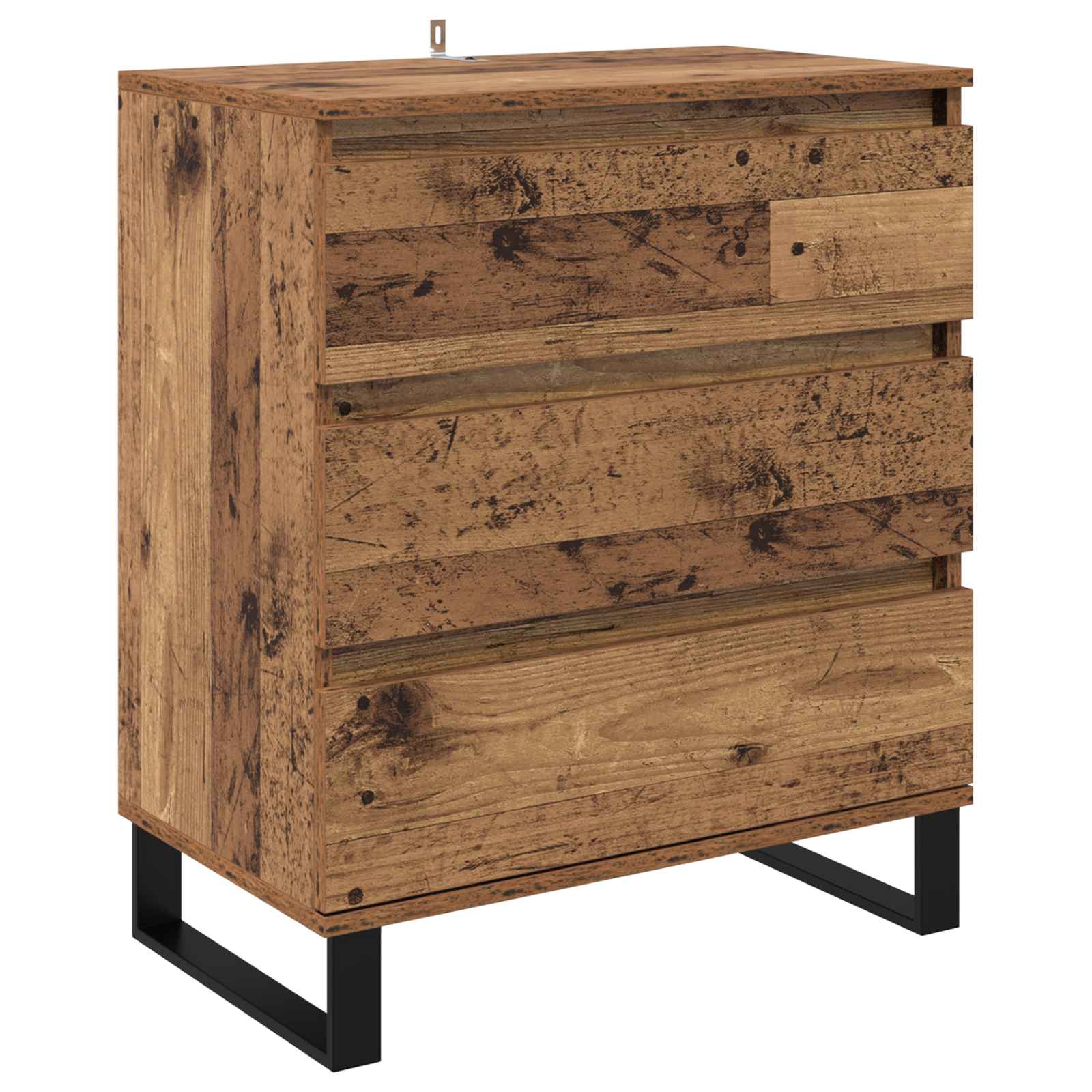 Servírovací Skříň Staré Dřevo 60 X 35 X 70 Cm Kompozitní Dřevo