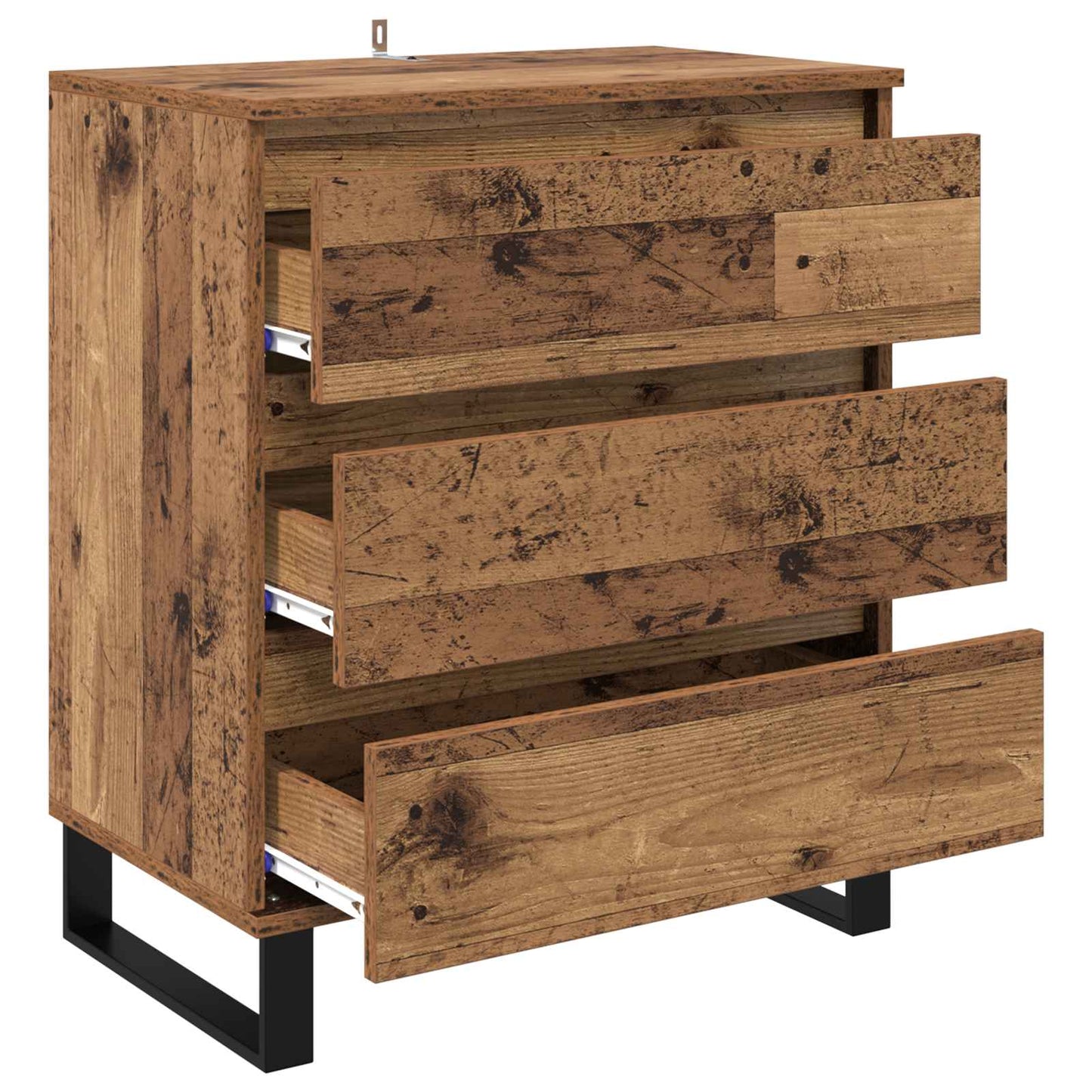 Servírovací Skříň Staré Dřevo 60 X 35 X 70 Cm Kompozitní Dřevo