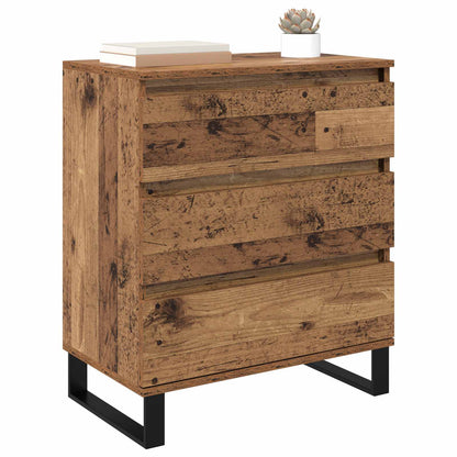 Servírovací Skříň Staré Dřevo 60 X 35 X 70 Cm Kompozitní Dřevo