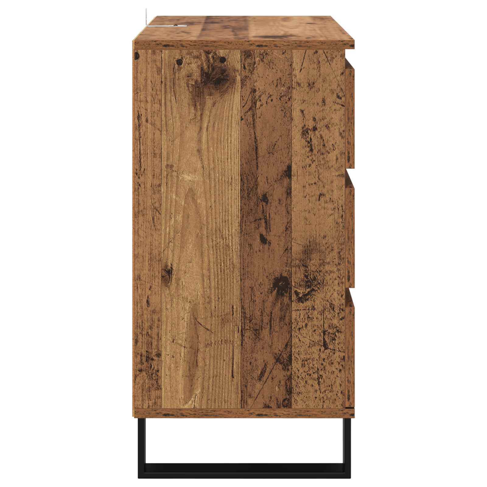 Servírovací Skříň Staré Dřevo 60 X 35 X 70 Cm Kompozitní Dřevo