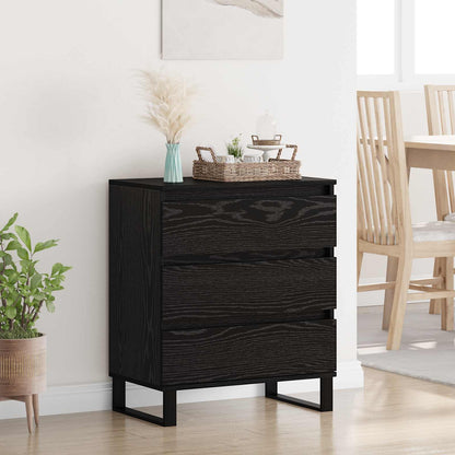 Servírovací Skříň Černý Dub 60 X 35 X 70 Cm Kompozitní Dřevo