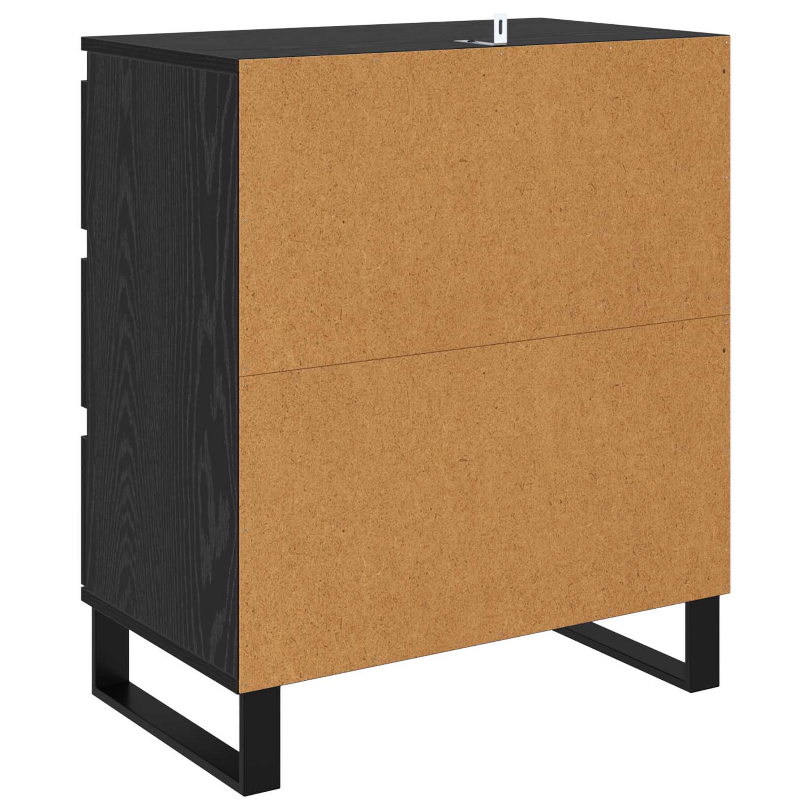 Servírovací Skříň Černý Dub 60 X 35 X 70 Cm Kompozitní Dřevo