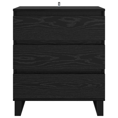 Servírovací Skříň Černý Dub 60 X 35 X 70 Cm Kompozitní Dřevo