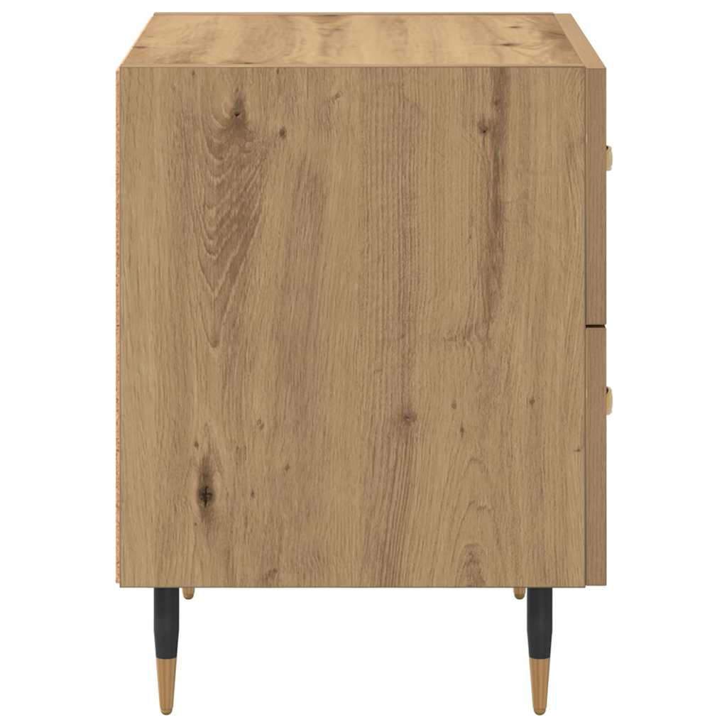 Noční Skříňka Artisanový Dub 40 X 35 X 47,5 Cm Kompozitní Dřevo