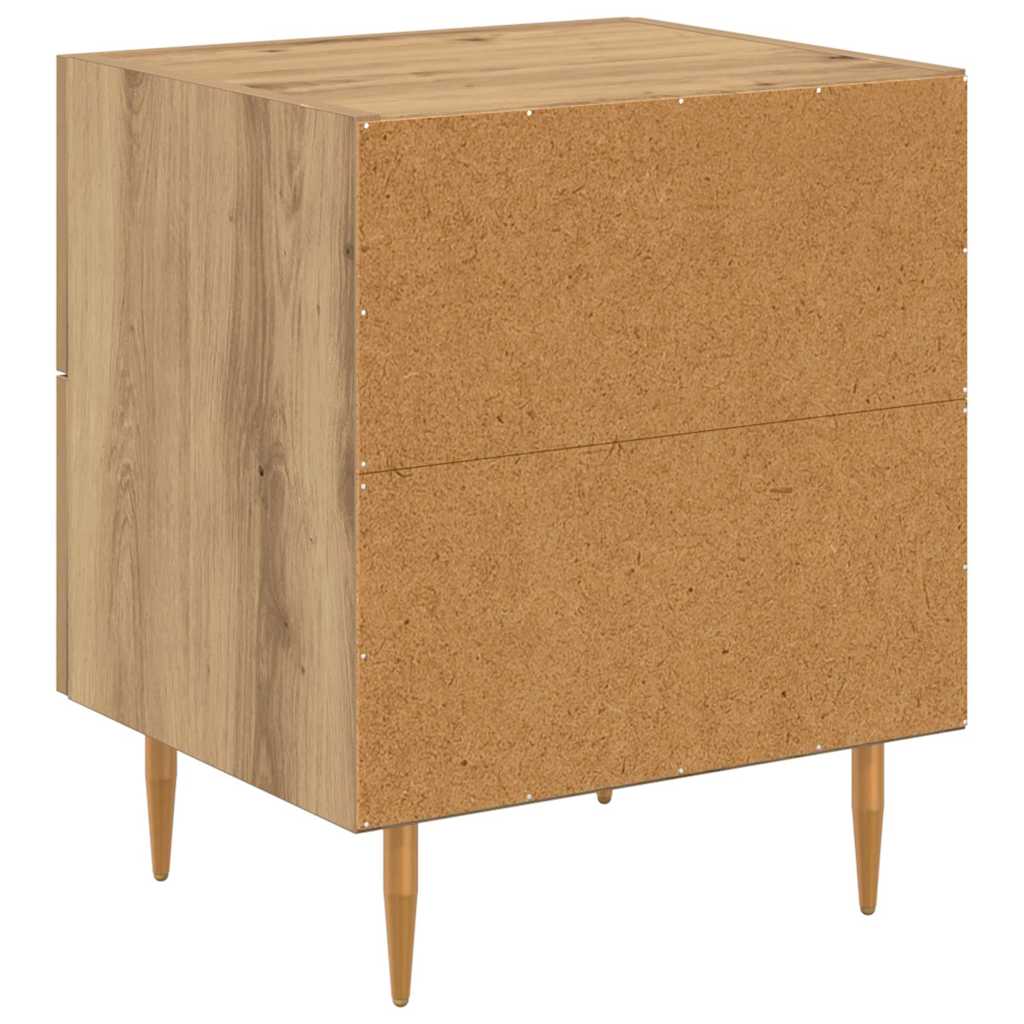 Noční Skříňka Artisanový Dub 40 X 35 X 47,5 Cm Kompozitní Dřevo