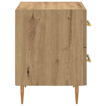 Noční Skříňka Artisanový Dub 40 X 35 X 47,5 Cm Kompozitní Dřevo