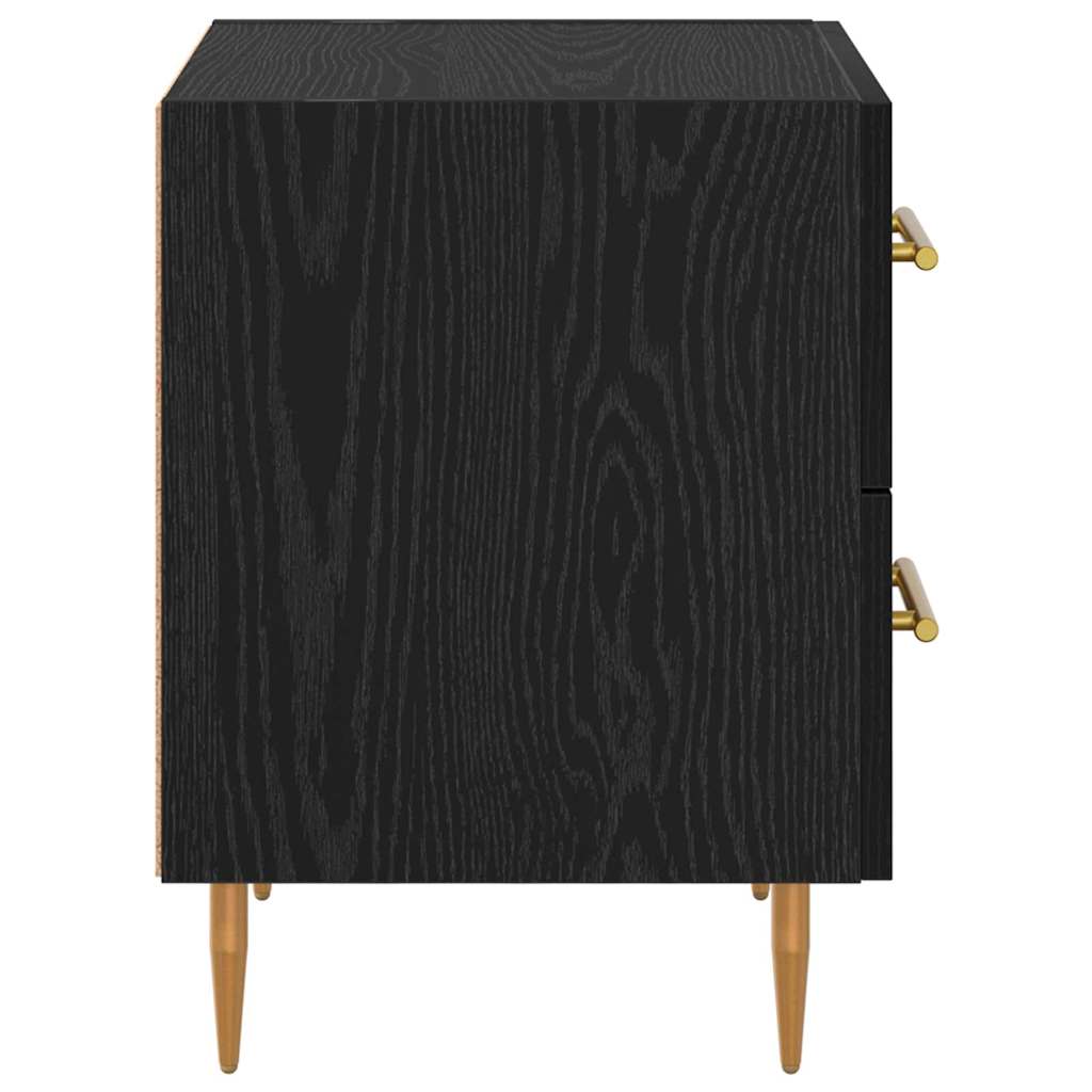 Noční Skříňka Černý Dub 40 X 35 X 47,5 Cm Kompozitní Dřevo
