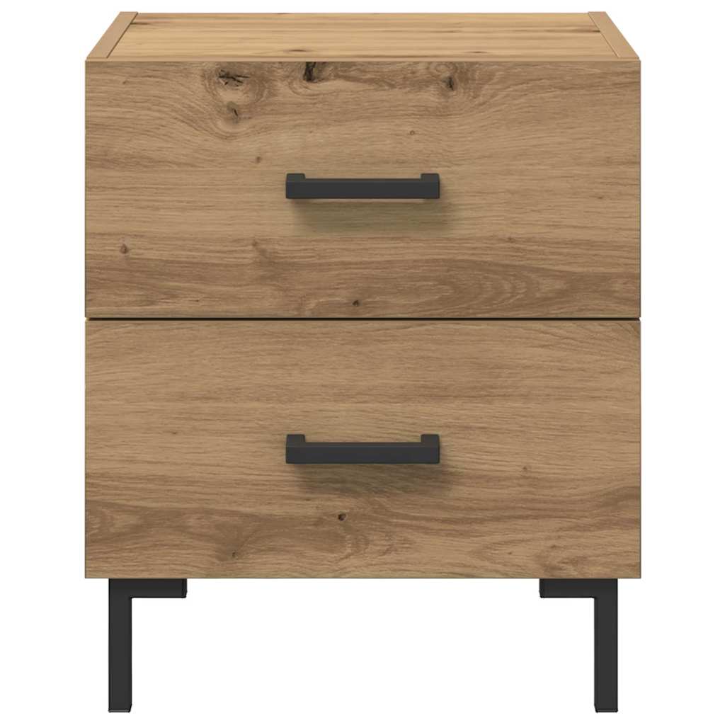 Noční Skříňka 2 Ks Artisanový Dub 40 X 35 X 47,5 Cm