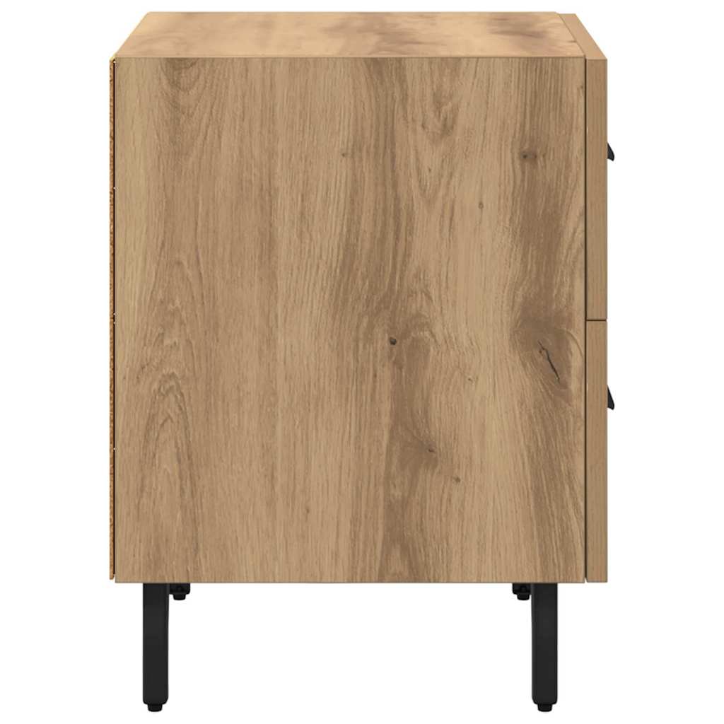 Noční Skříňka 2 Ks Artisanový Dub 40 X 35 X 47,5 Cm