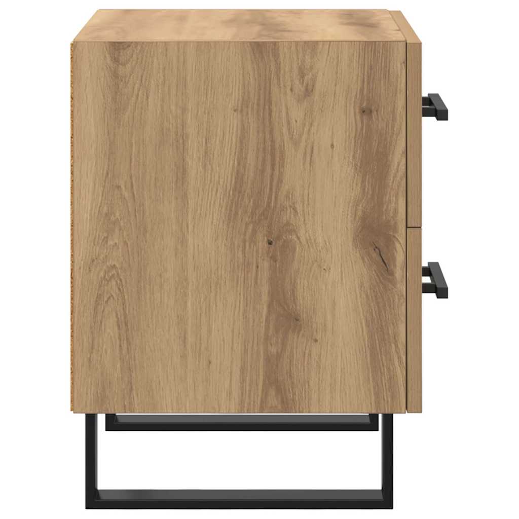 Noční Skříňka Artisanový Dub 40 X 35 X 47,5 Cm Kompozitní Dřevo