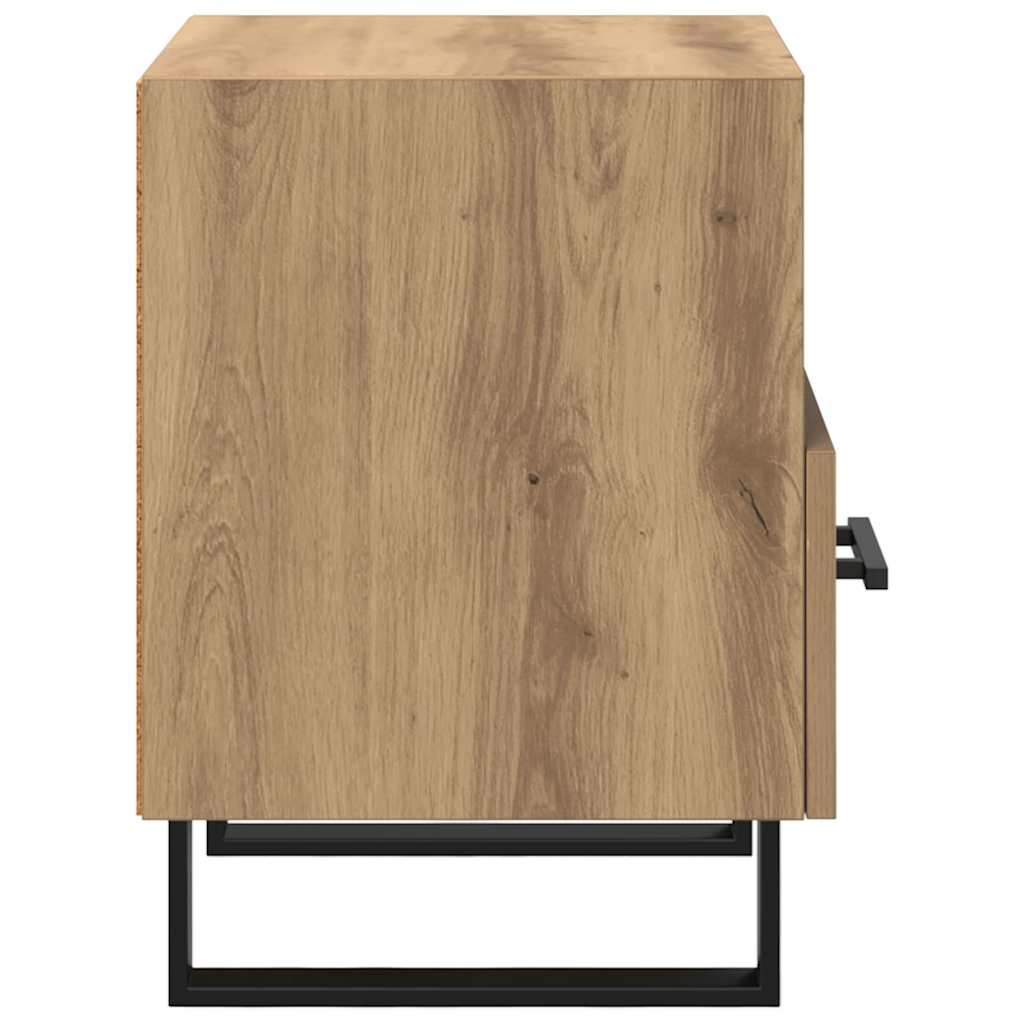 Noční Skříňka Artisanový Dub 40 X 35 X 47,5 Cm Kompozitní Dřevo