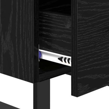 Noční Skříňka Černý Dub 40 X 35 X 47,5 Cm Kompozitní Dřevo