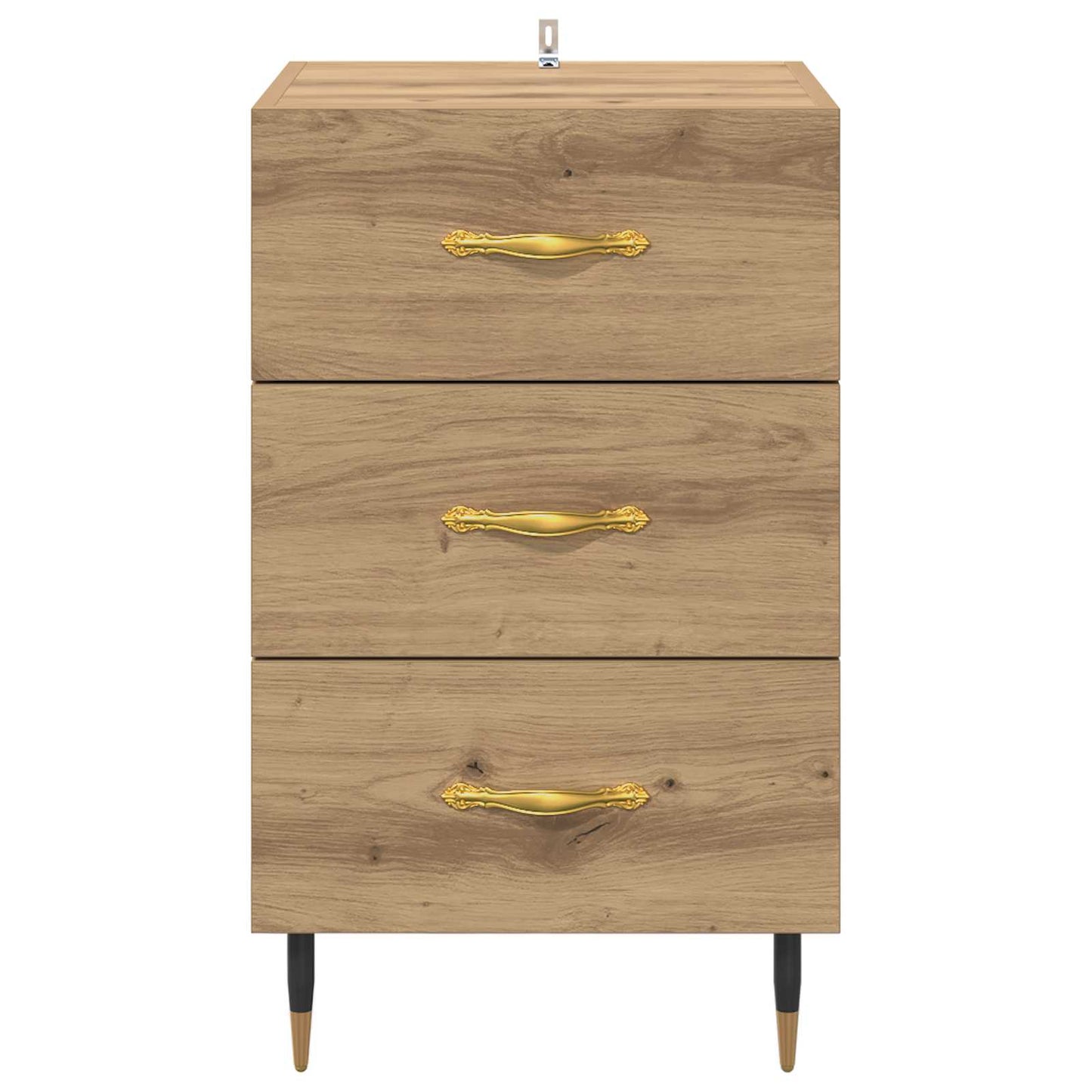Noční Skříňka Artisanový Dub 40 X 40 X 66 Cm Kompozitní Dřevo