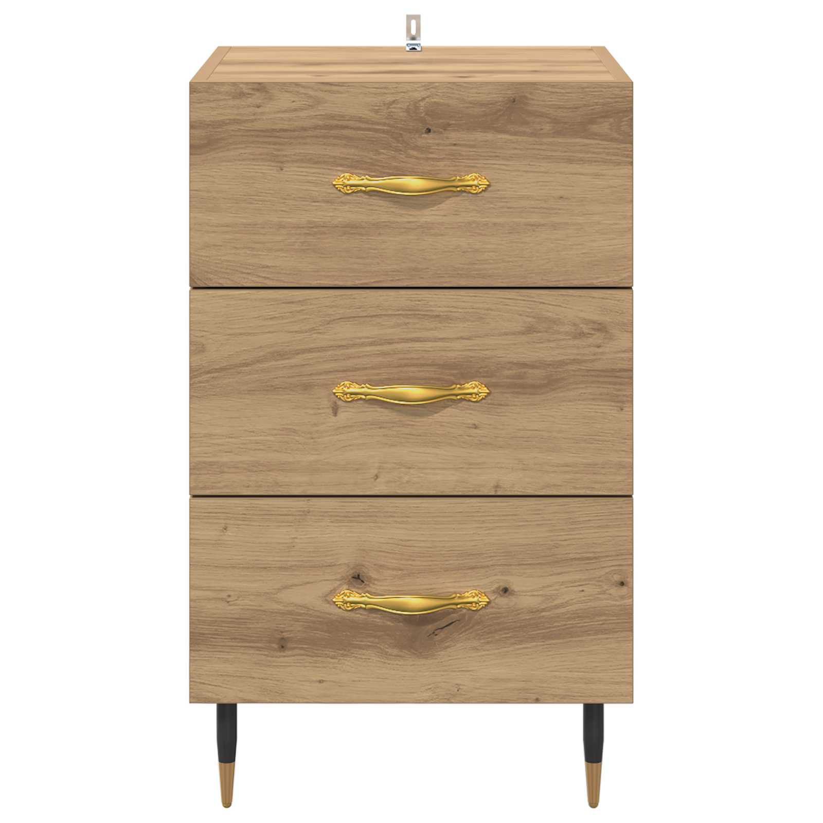 Noční Skříňka Artisanový Dub 40 X 40 X 66 Cm Kompozitní Dřevo