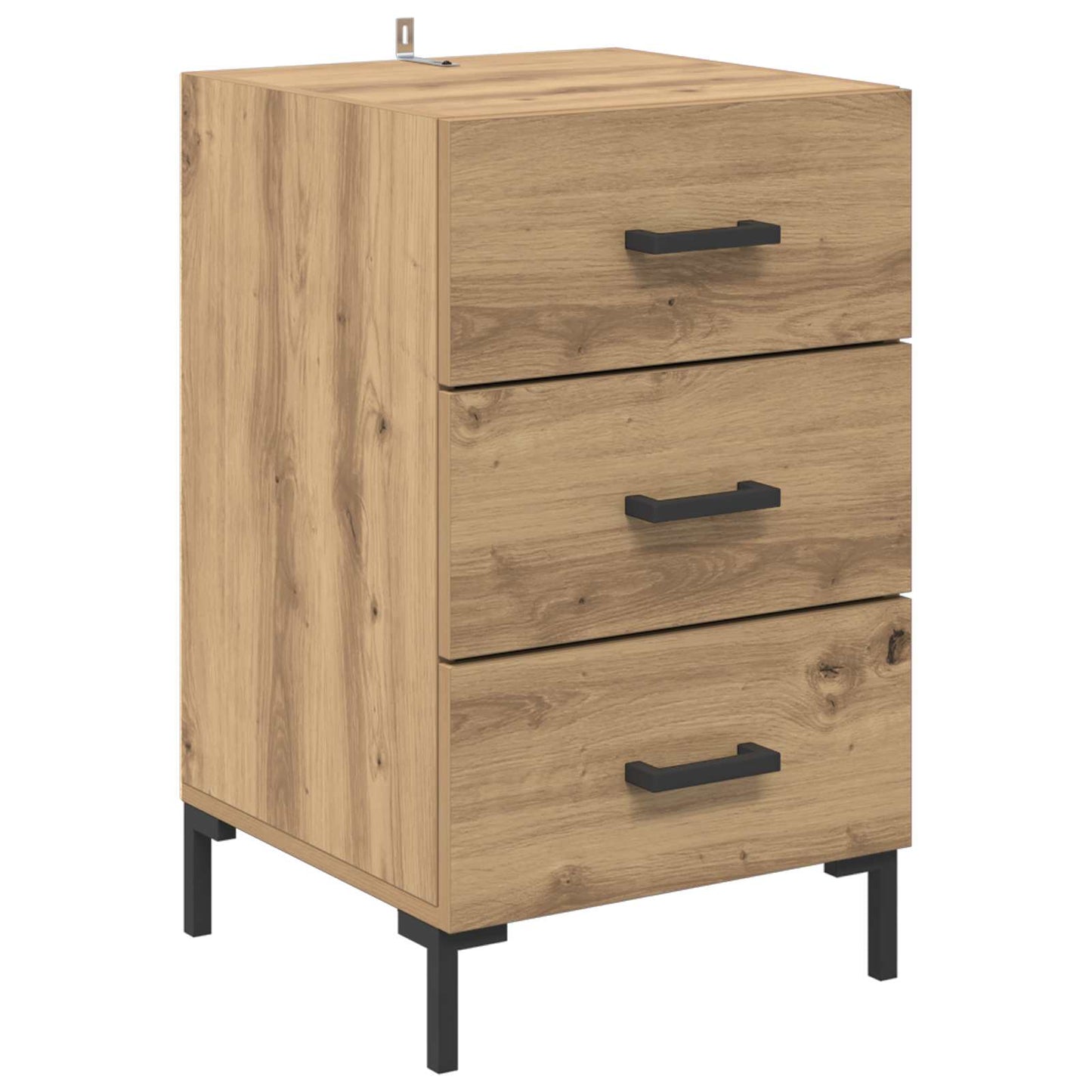 Noční Skříňka Artisanový Dub 40 X 40 X 66 Cm Kompozitní Dřevo