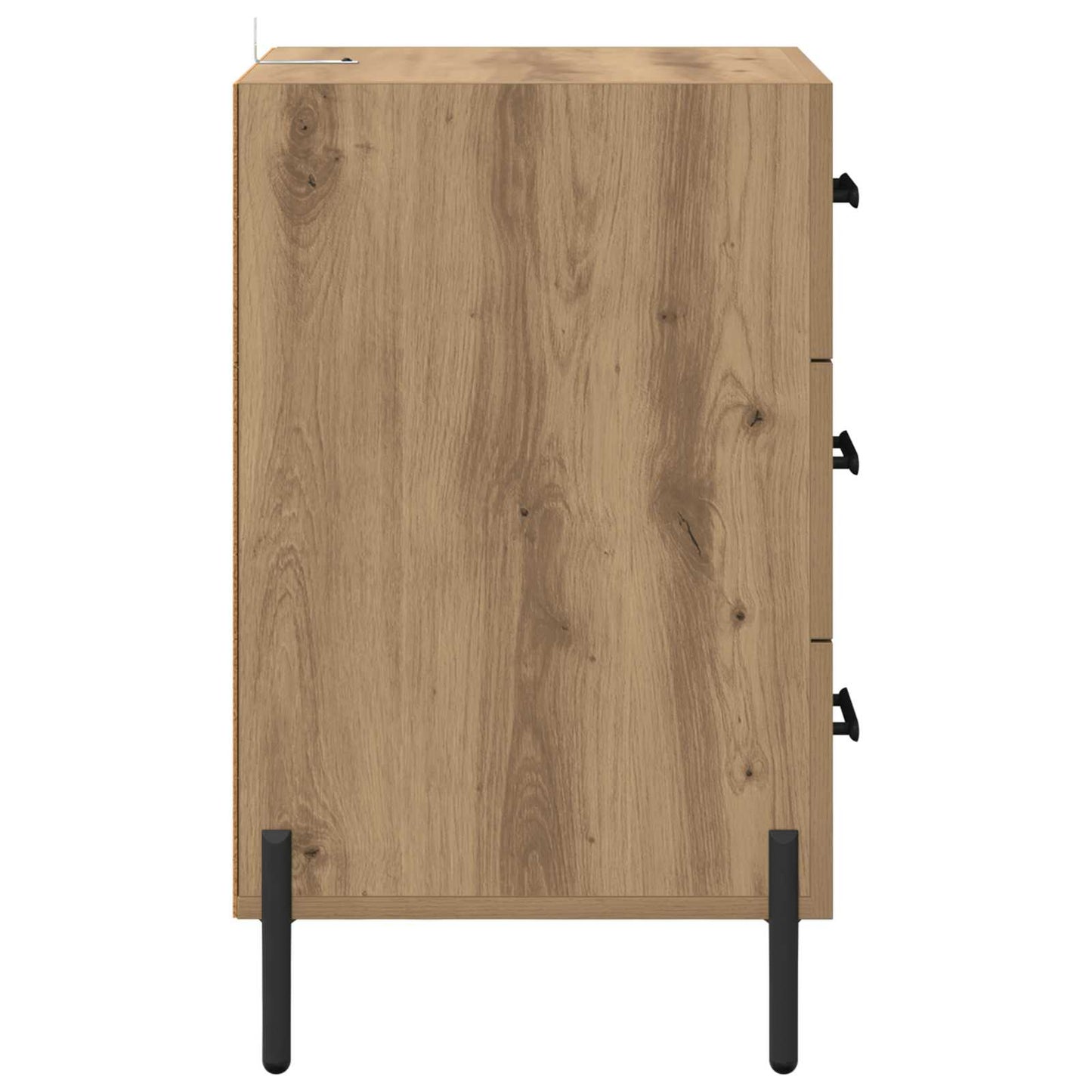 Noční Skříňka Artisanový Dub 40 X 40 X 66 Cm Kompozitní Dřevo