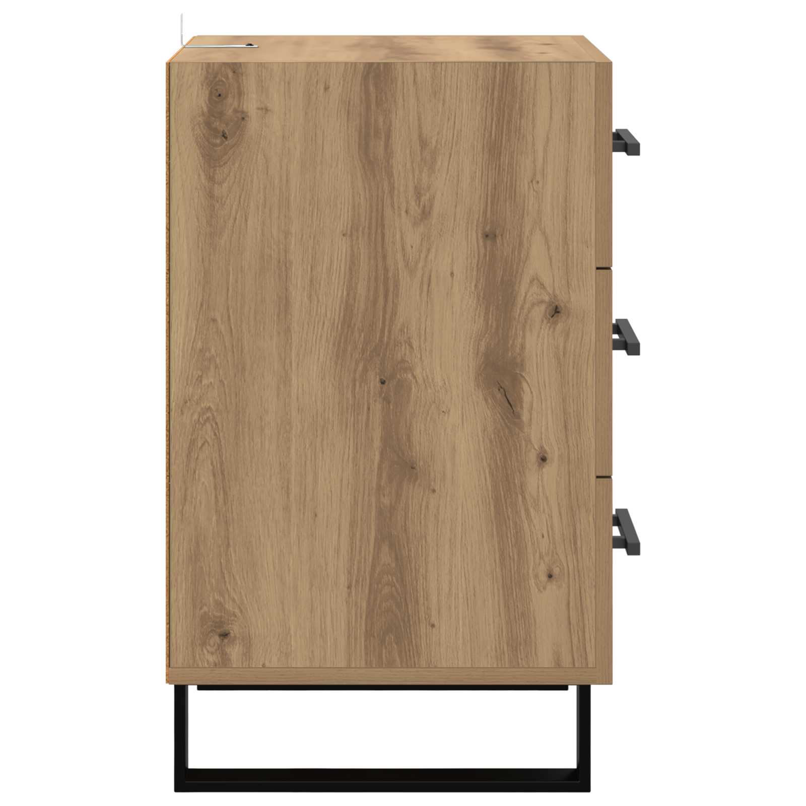 Noční Skříňka Artisanový Dub 40 X 40 X 66 Cm Kompozitní Dřevo