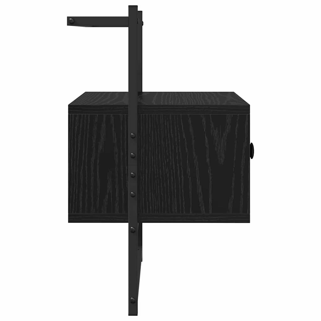 Noční Skříňka 2 Ks Černý Dub 35 X 30 X 51 Cm Kompozitní Dřevo