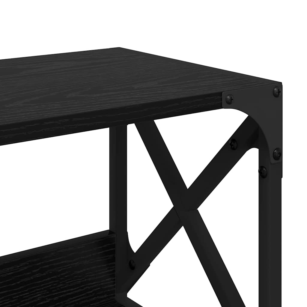 Stojan Na Tiskárnu Černý Dub 44 X 26 X 31.5 Cm Kompozitní Dřevo