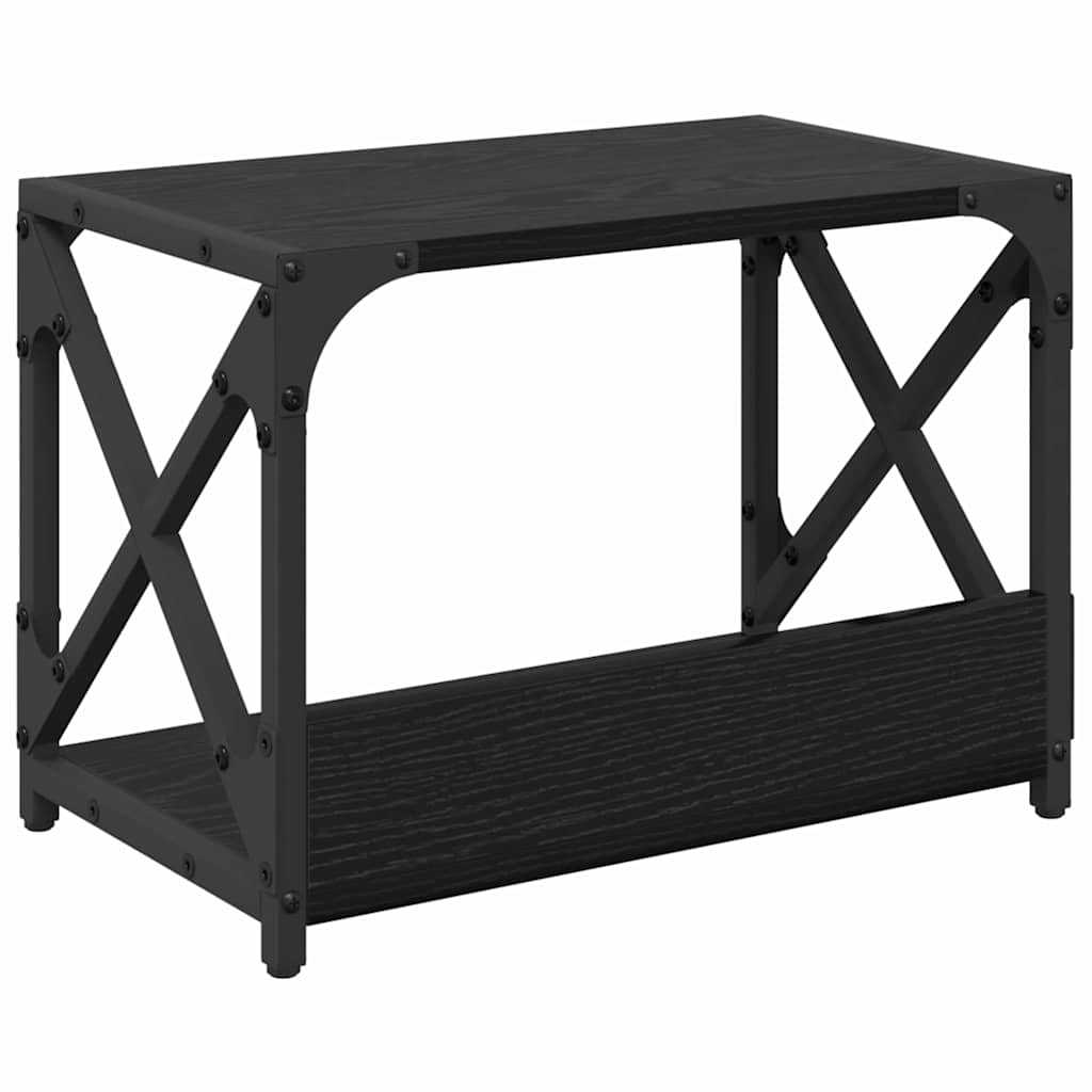 Stojan Na Tiskárnu Černý Dub 44 X 26 X 31.5 Cm Kompozitní Dřevo