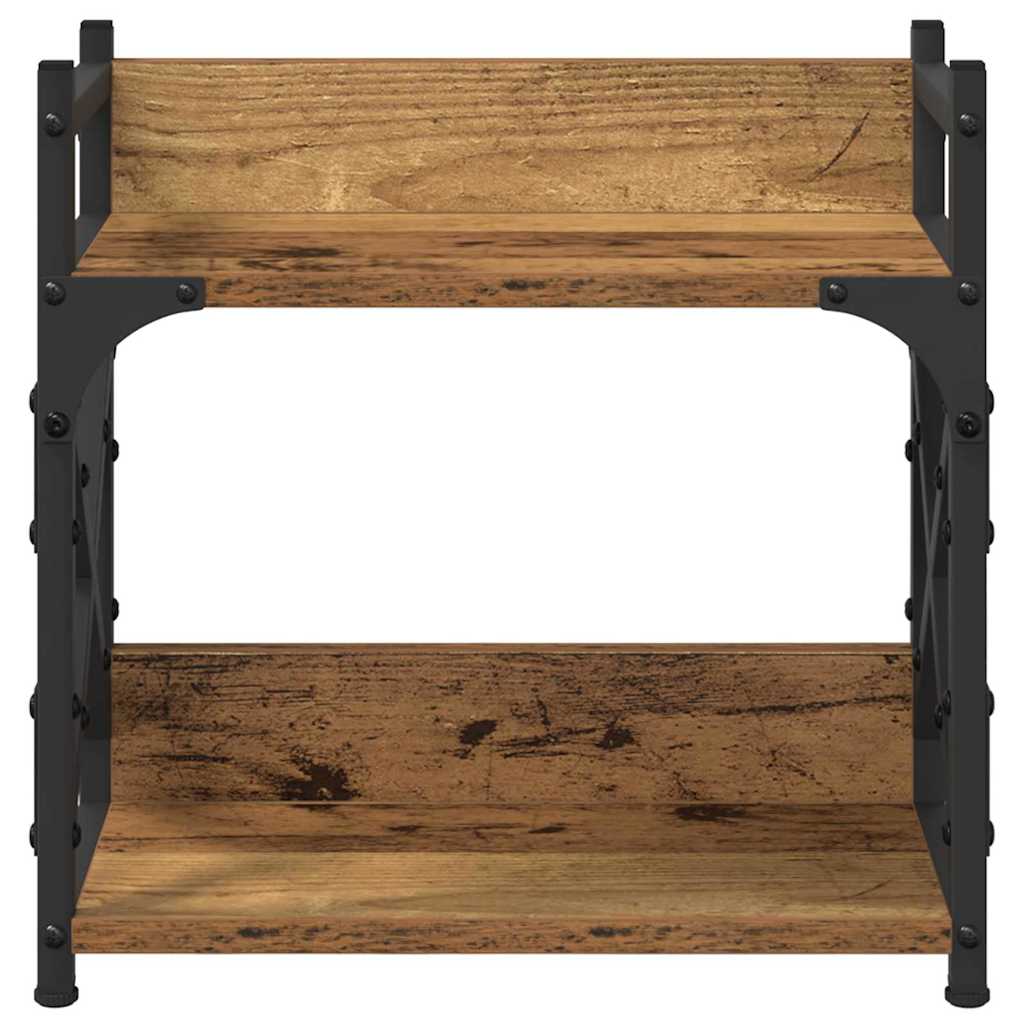 Stojan Na Tiskárnu Staré Dřevo 40 X 20 X 40 Cm Kompozitní Dřevo