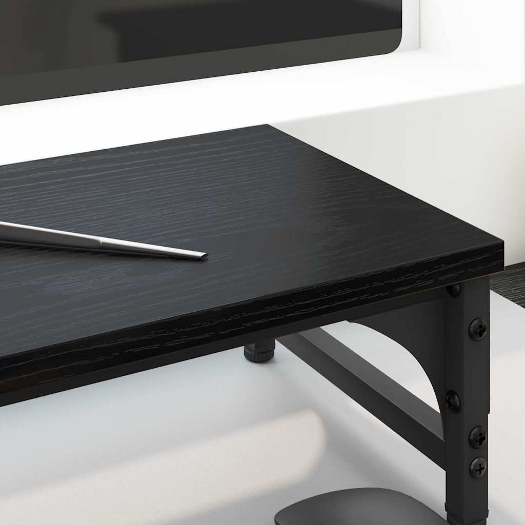 Stojan Na Monitor Černý Dub 55 X 23 X 14 Cm Kompozitní Dřevo