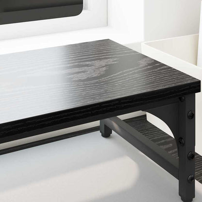 Stojan Na Monitor Černý Dub 85 X 23 X 15,5 Cm Kompozitní Dřevo