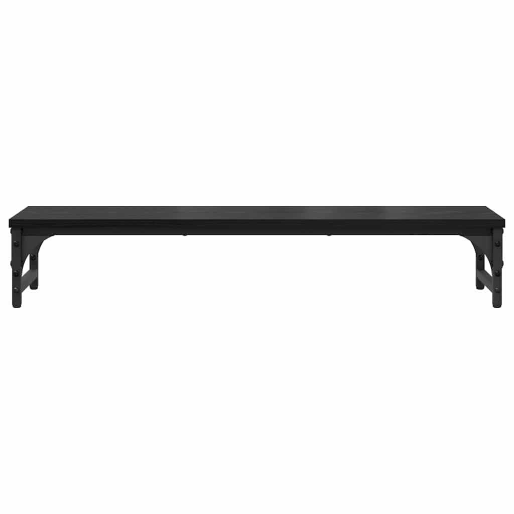 Stojan Na Monitor Černý Dub 85 X 23 X 15,5 Cm Kompozitní Dřevo