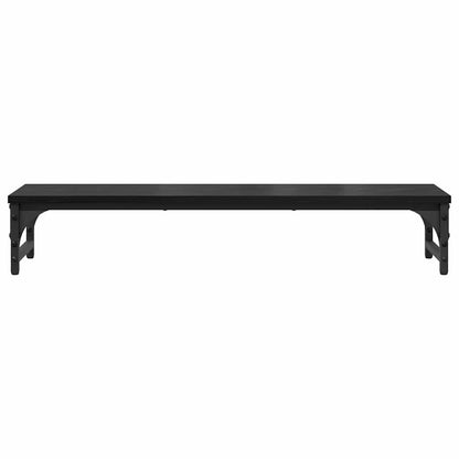 Stojan Na Monitor Černý Dub 85 X 23 X 15,5 Cm Kompozitní Dřevo