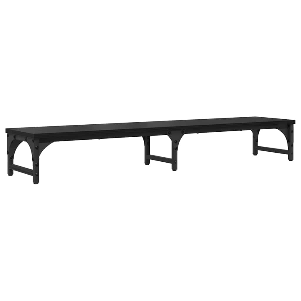 Stojan Na Monitor Černý Dub 105 X 23 X 15,5 Cm Kompozitní Dřevo