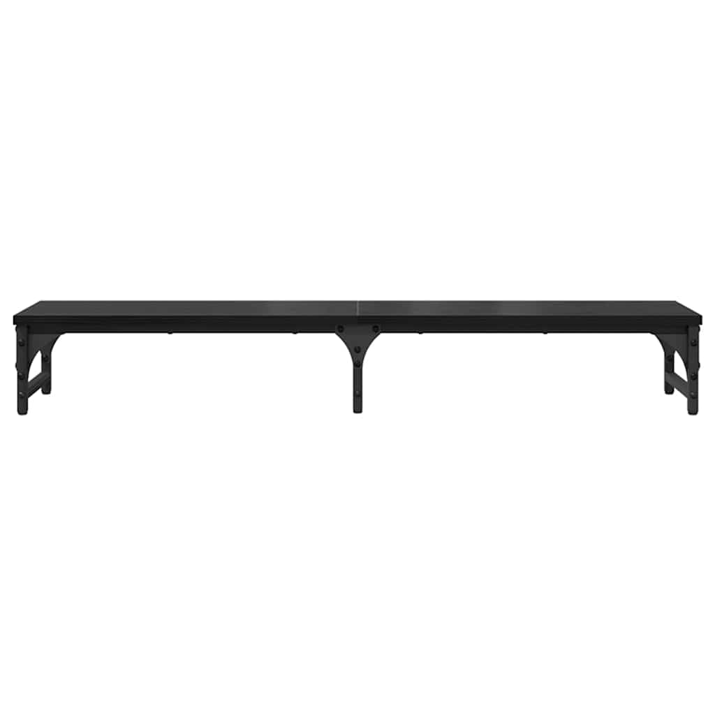 Stojan Na Monitor Černý Dub 105 X 23 X 15,5 Cm Kompozitní Dřevo