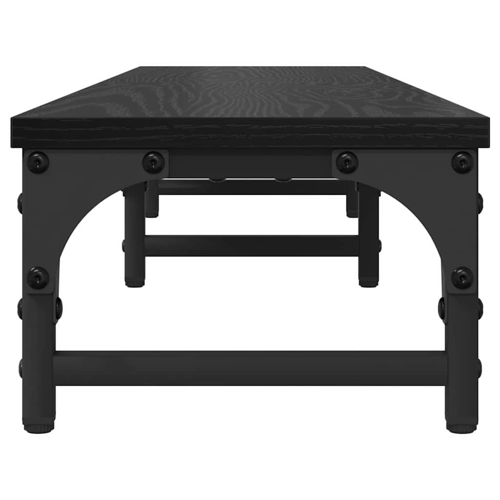 Stojan Na Monitor Černý Dub 105 X 23 X 15,5 Cm Kompozitní Dřevo