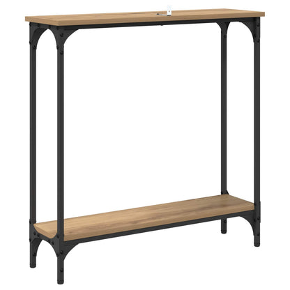 Konzolový Stolek Artisanový Dub 75 X 22,5 X 75 Cm