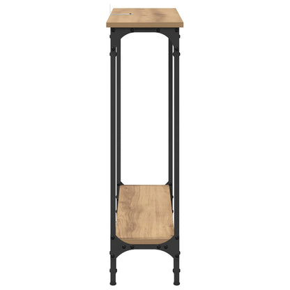 Konzolový Stolek Artisanový Dub 75 X 22,5 X 75 Cm