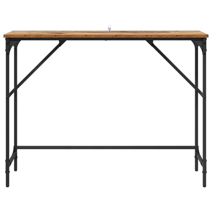 Konzolový Stolek Staré Dřevo 100 X 32 X 75 Cm Kompozitní Dřevo