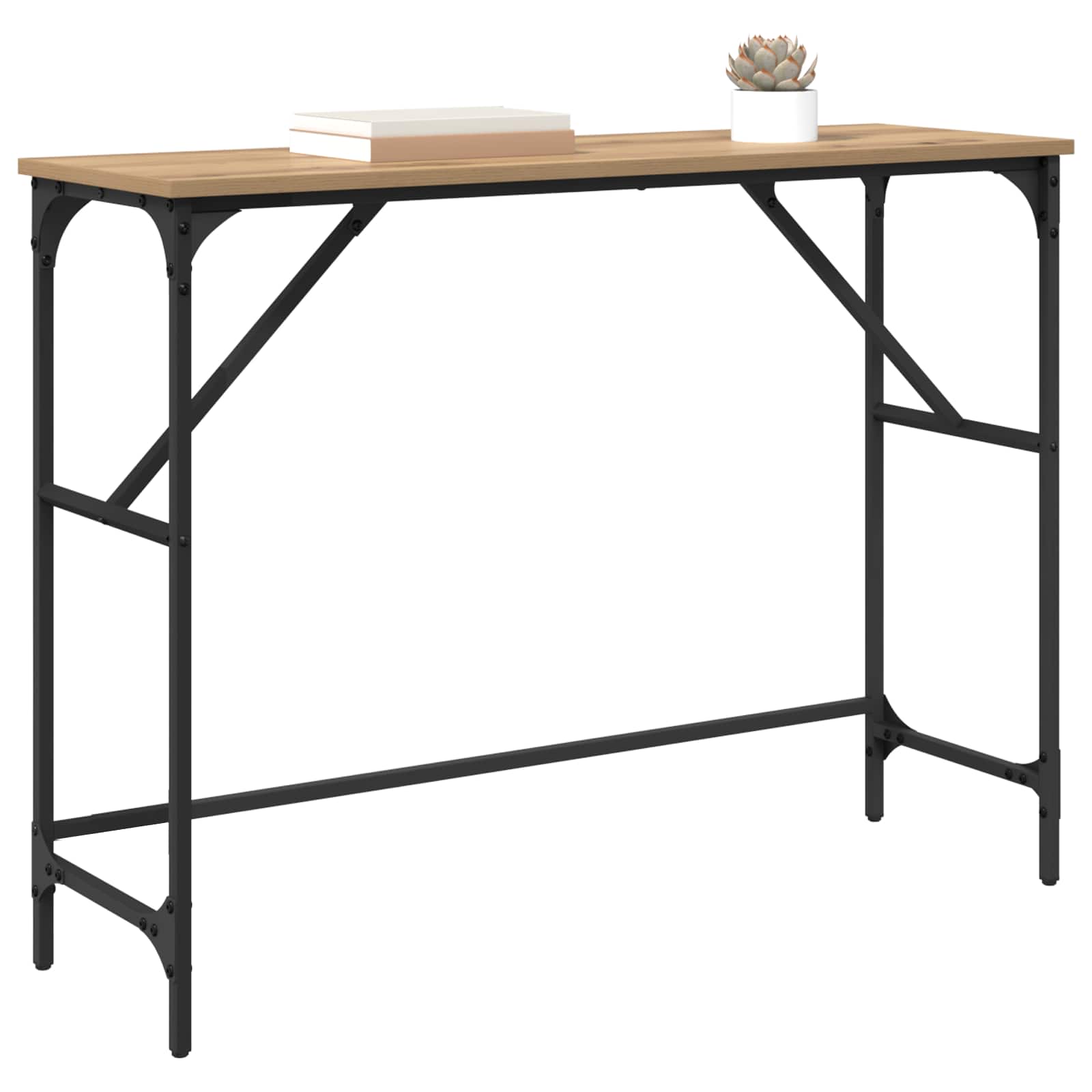 Konzolový Stolek Artisanový Dub 100 X 32 X 75 Cm