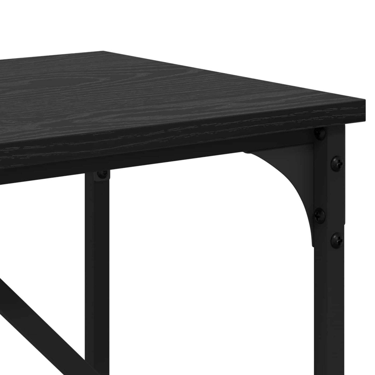 Konzolový Stolek Černý Dub 100 X 32 X 75 Cm Kompozitní Dřevo